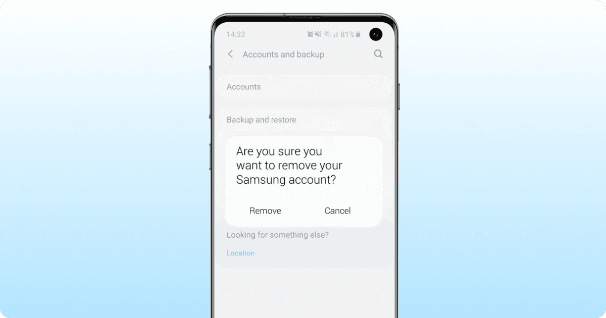 Remove your android accounts from Google