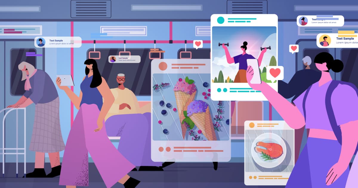 Society addicted to mobile phones and ignoring the world around them