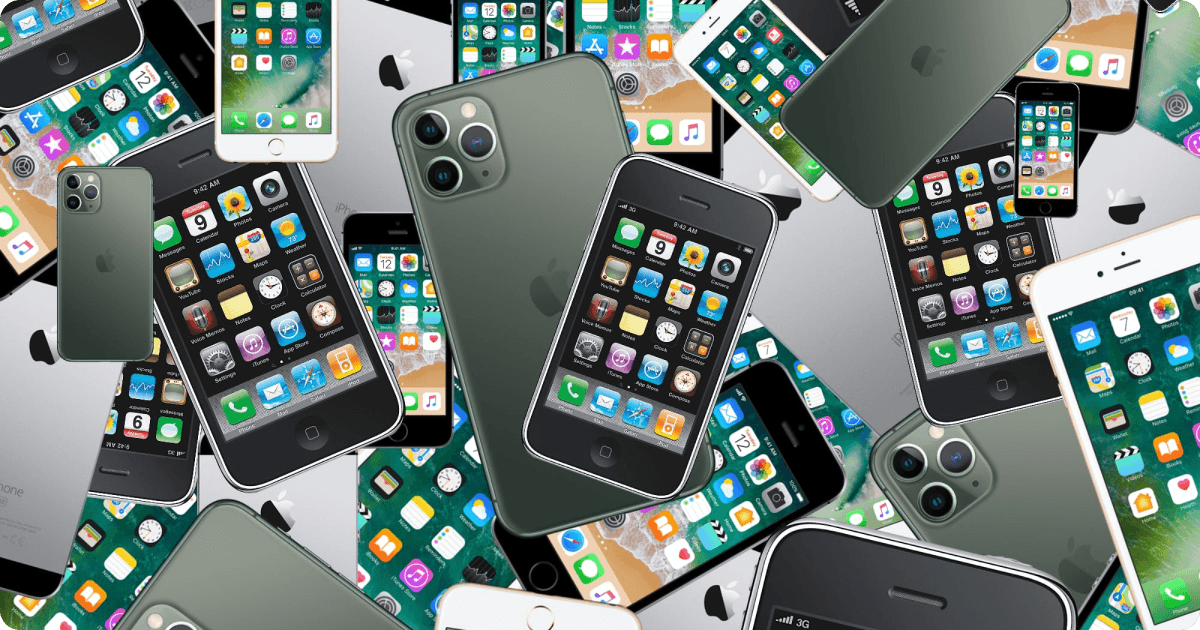 Selection of Apple iPhone products