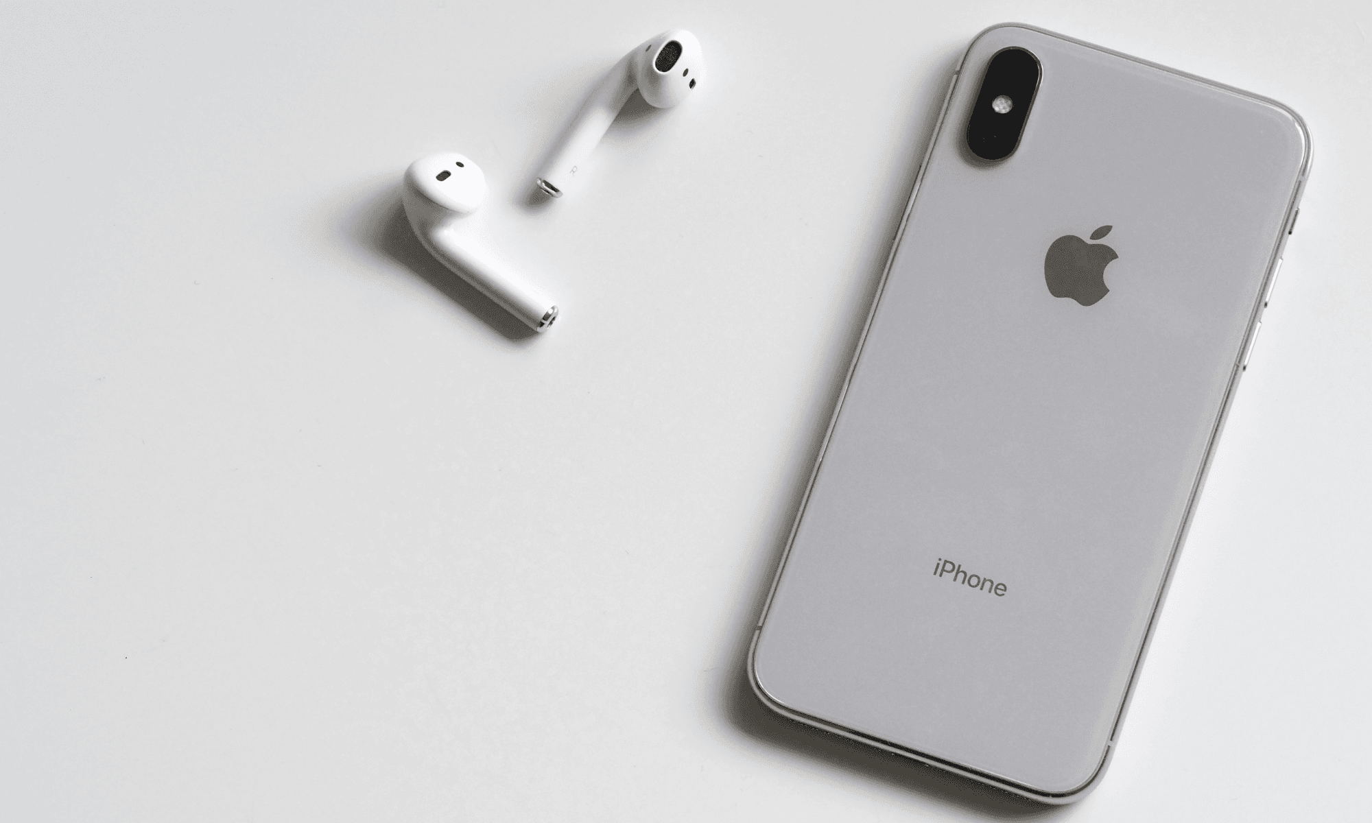 iPhone and airpods.